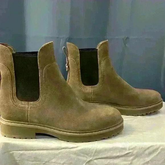 Cole Haan Greenwich Morel Brown Suede Chelsea Ankle Boots - Picture 3 of 8